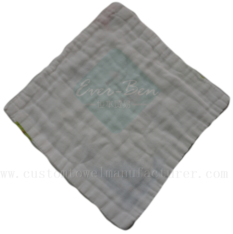 China Bulk Custom baby carbasus towels supplier muslin washcloth factory for Germany Canada UK USA